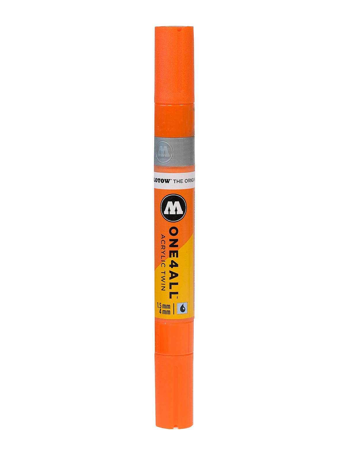 One4All Acrylic Twin Double Ended Pump Markers dare orange 085 each