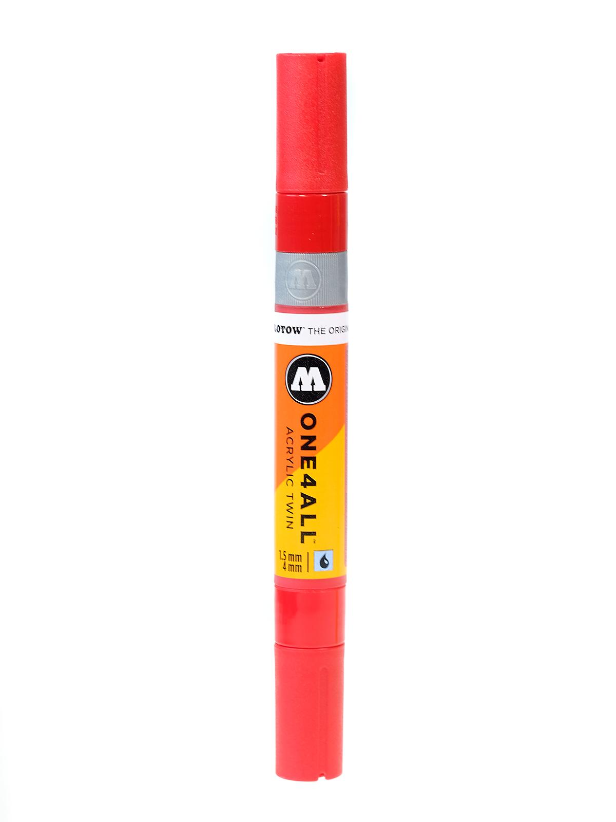 One4All Acrylic Twin Double Ended Pump Markers traffic red 013 each