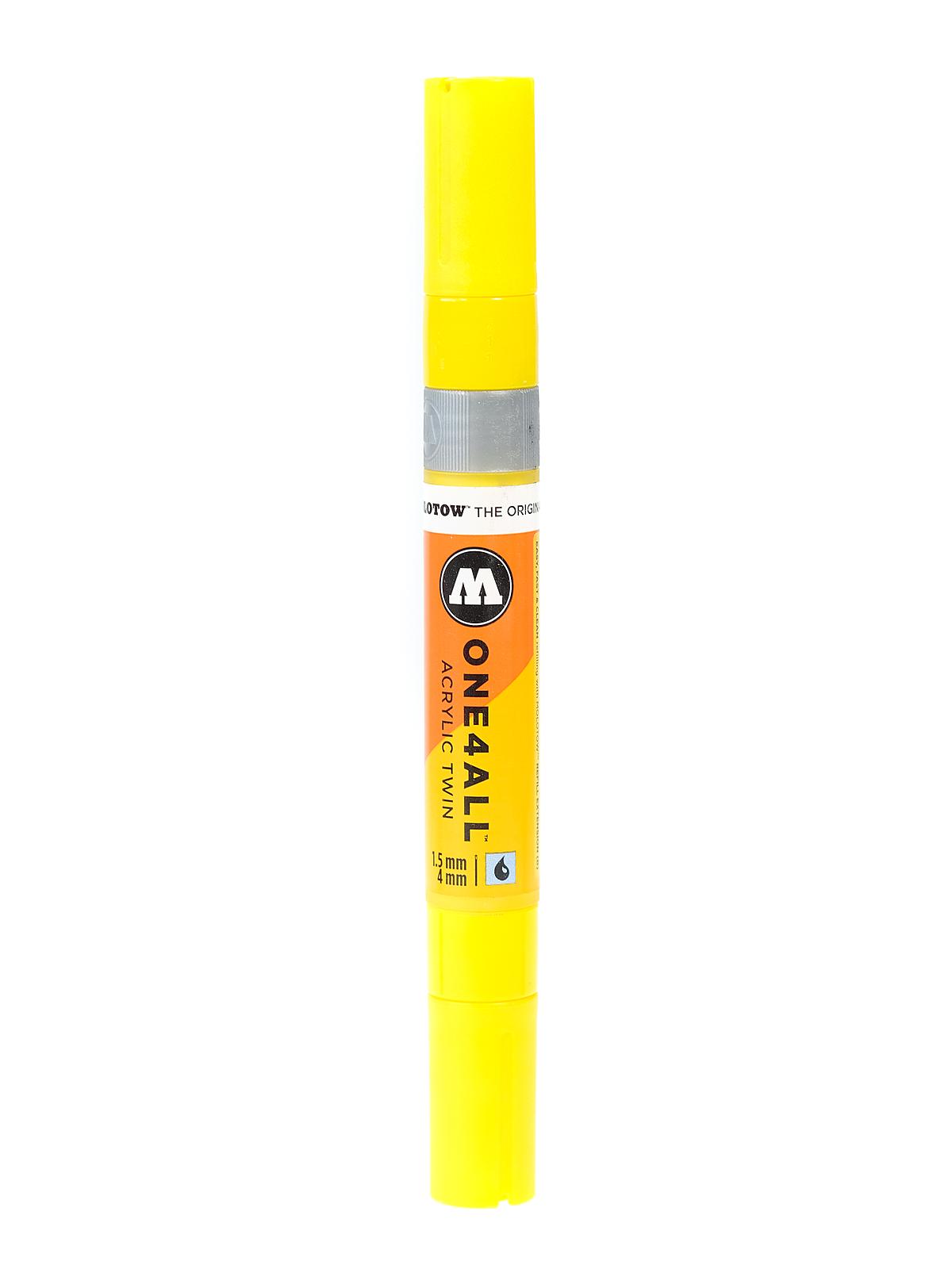 One4All Acrylic Twin Double Ended Pump Markers zinc yellow 006 each