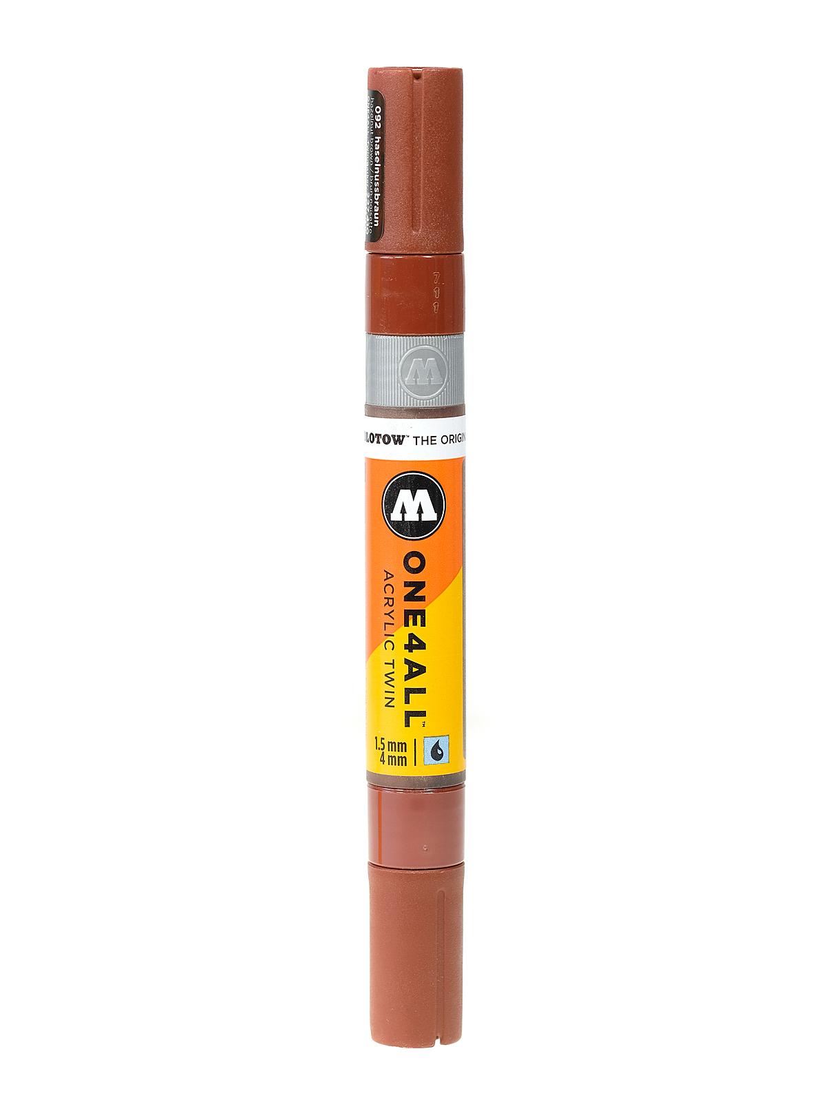 One4All Acrylic Twin Double Ended Pump Markers hazelnut brown 092 each