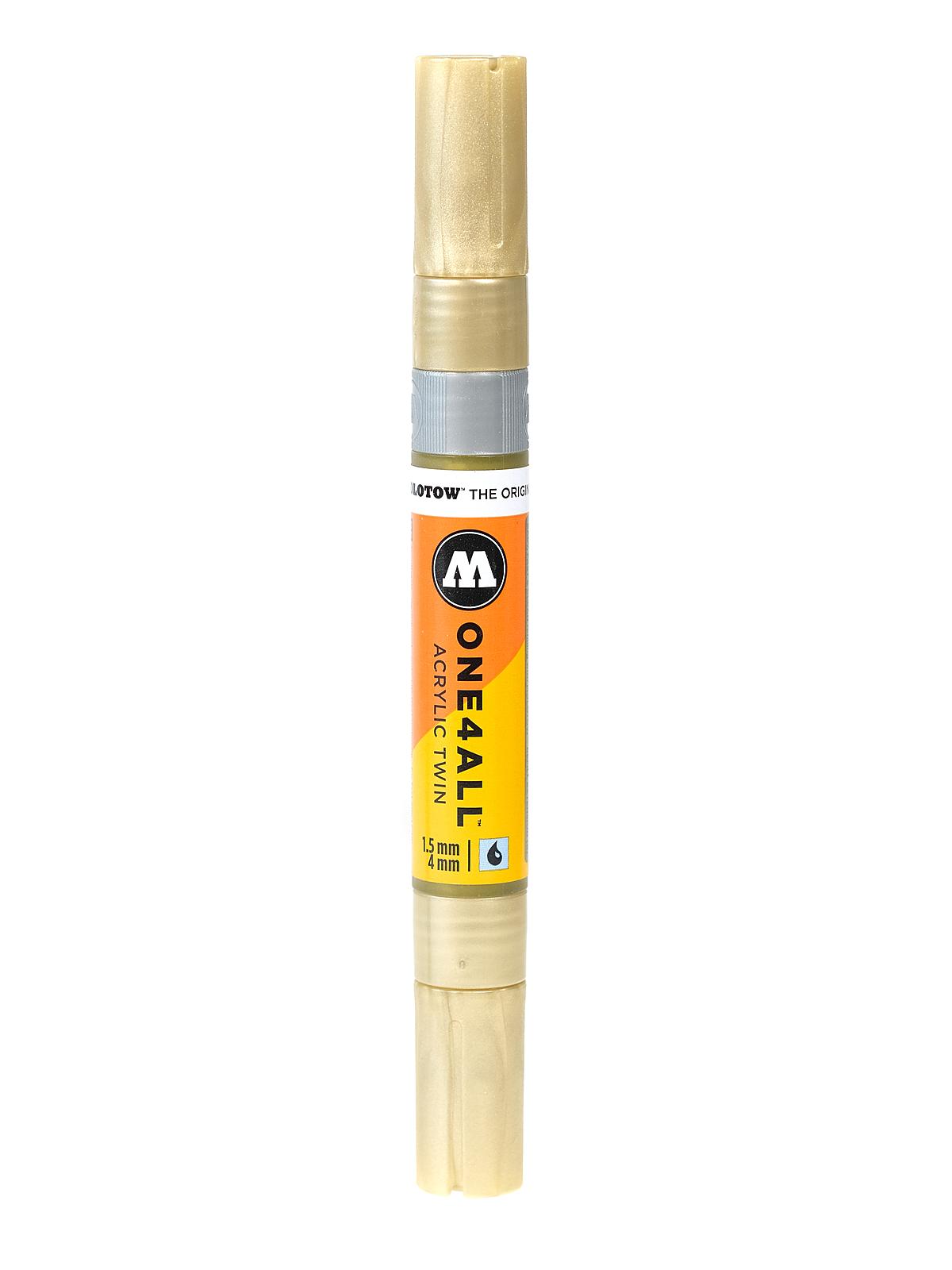 One4All Acrylic Twin Double Ended Pump Markers gold 228 each