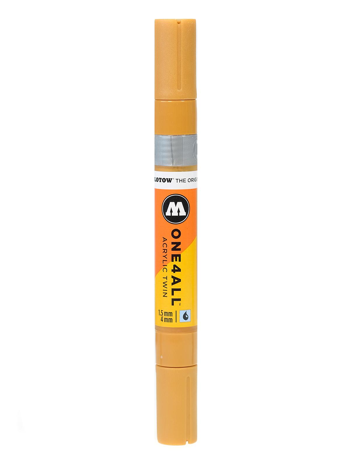 One4All Acrylic Twin Double Ended Pump Markers ochre brown light 208 each