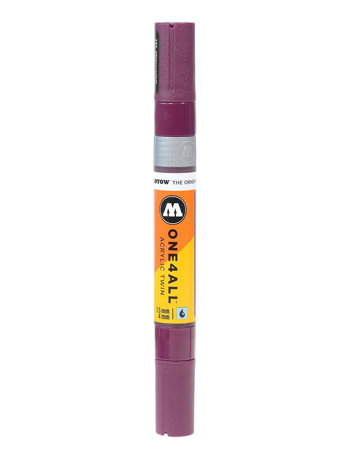 One4All Acrylic Twin Double Ended Pump Markers purple violet 233 each