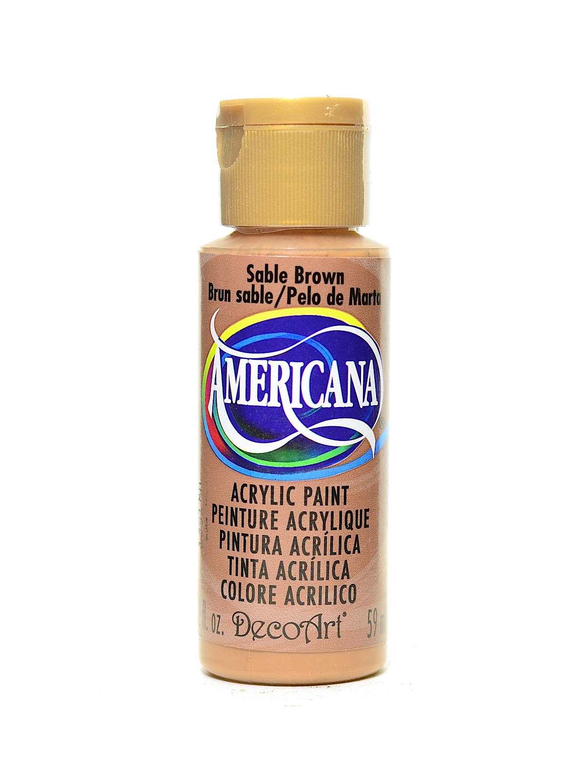 Americana Acrylic Paints sable brown 2 oz.
