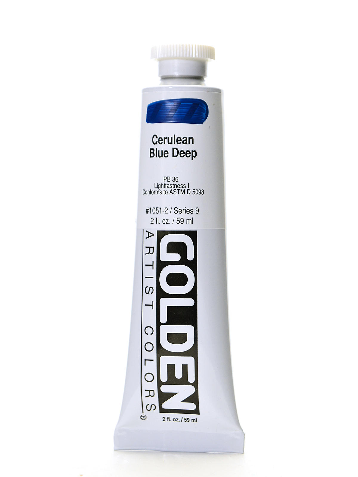 Heavy Body Acrylics cerulean blue deep 2 oz.