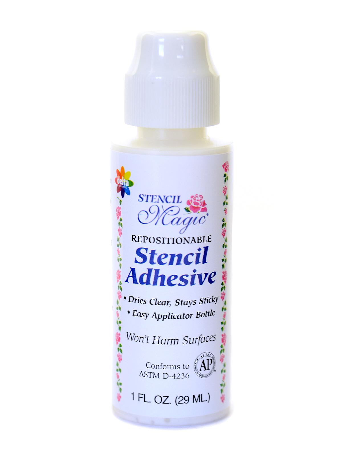 Repositionable  Stencil Adhesive 1 oz. bottle