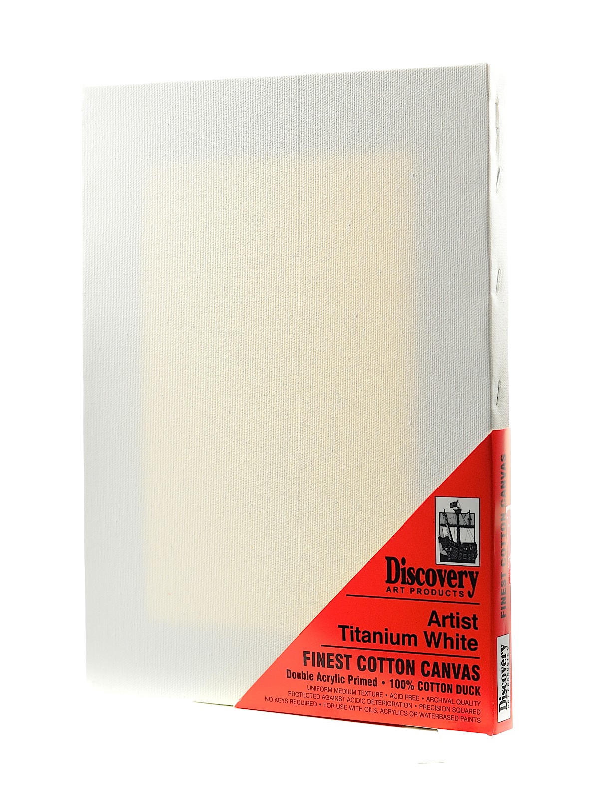 Finest Stretched Cotton Canvas White 9 In. X 12 In. Each