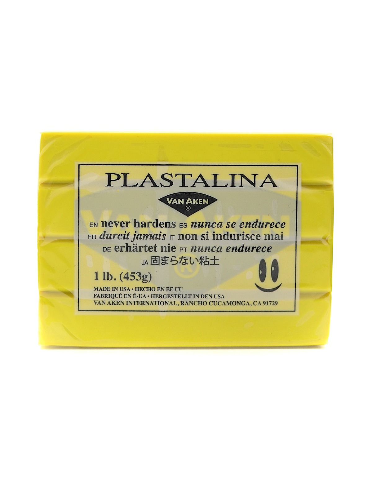 Plastalina Modeling Clay Yellow 1 Lb. Bar