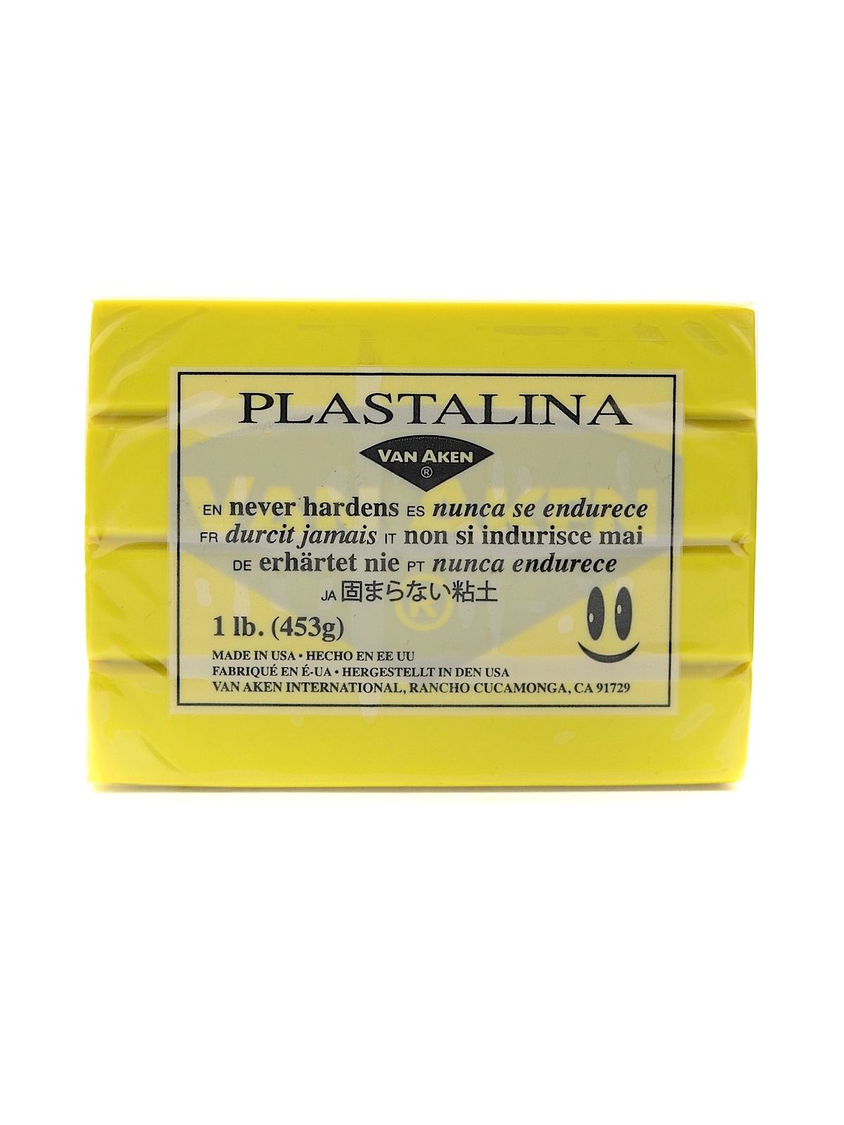 Plastalina Modeling Clay yellow 1 lb. bar