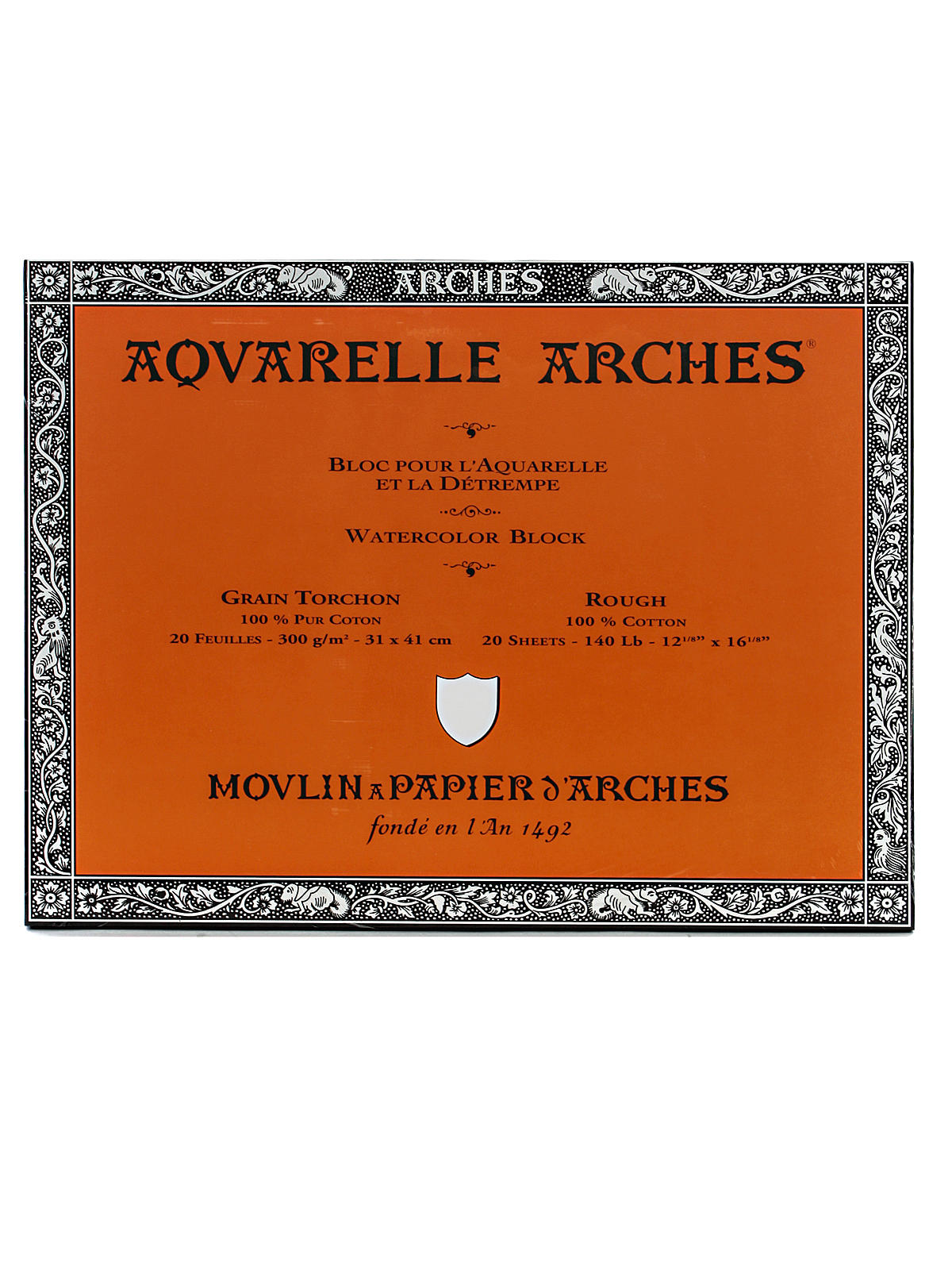 Aquarelle Watercolor Block 140 lb. rough 12 in. x 16 in.