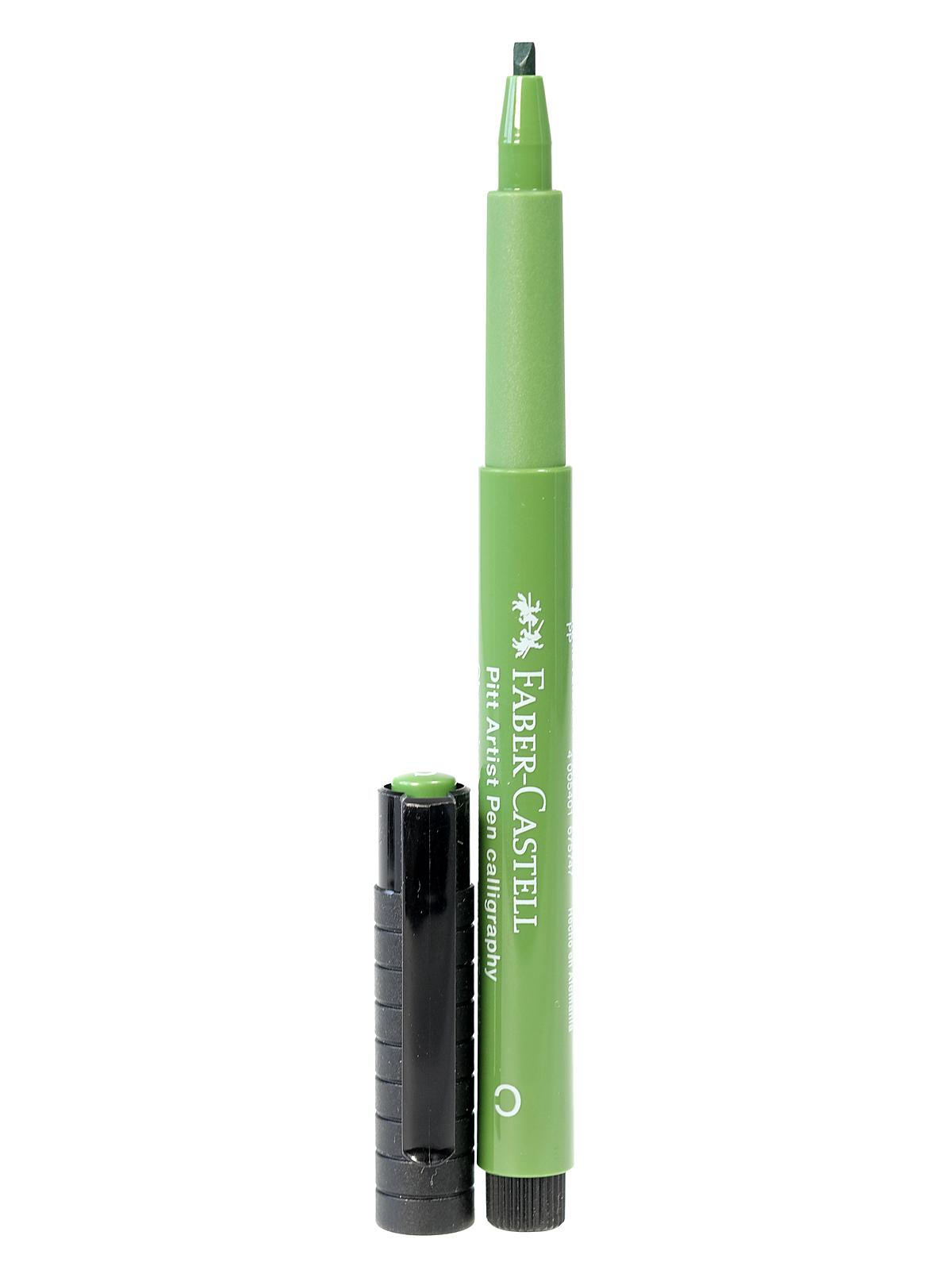 Pitt Artist Pens chromium green chisel tip 2.5mm 174