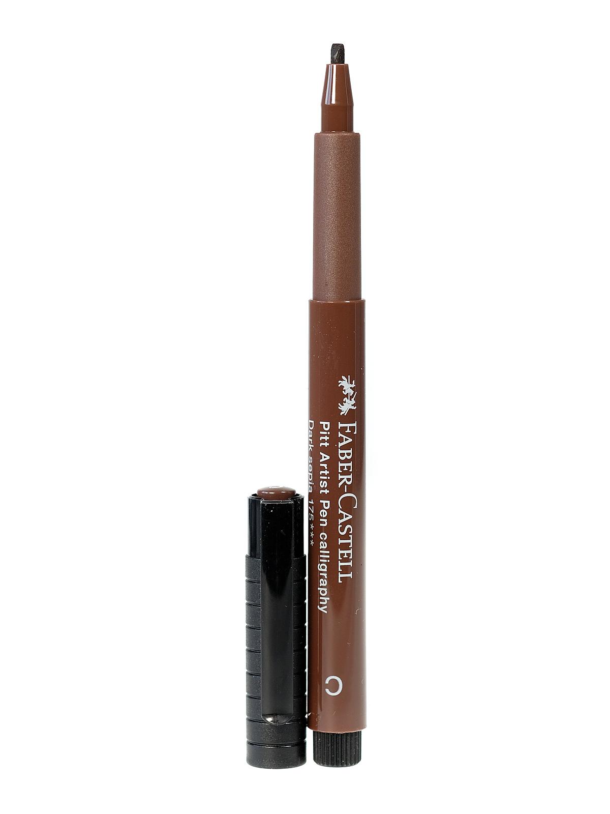 Pitt Artist Pens dark sepia chisel tip 2.5mm 175