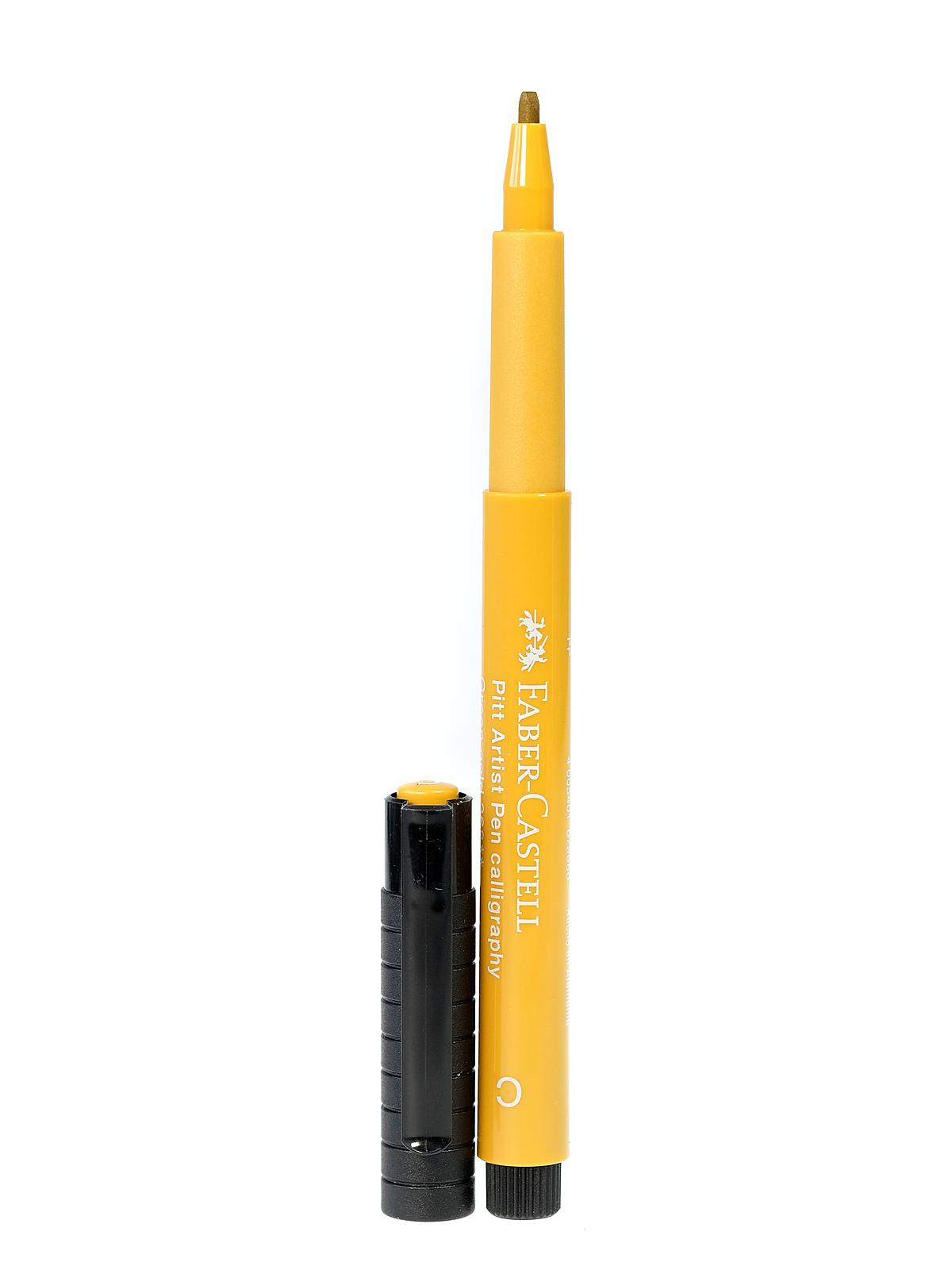 Pitt Artist Pens green gold chisel tip 2.5mm 268