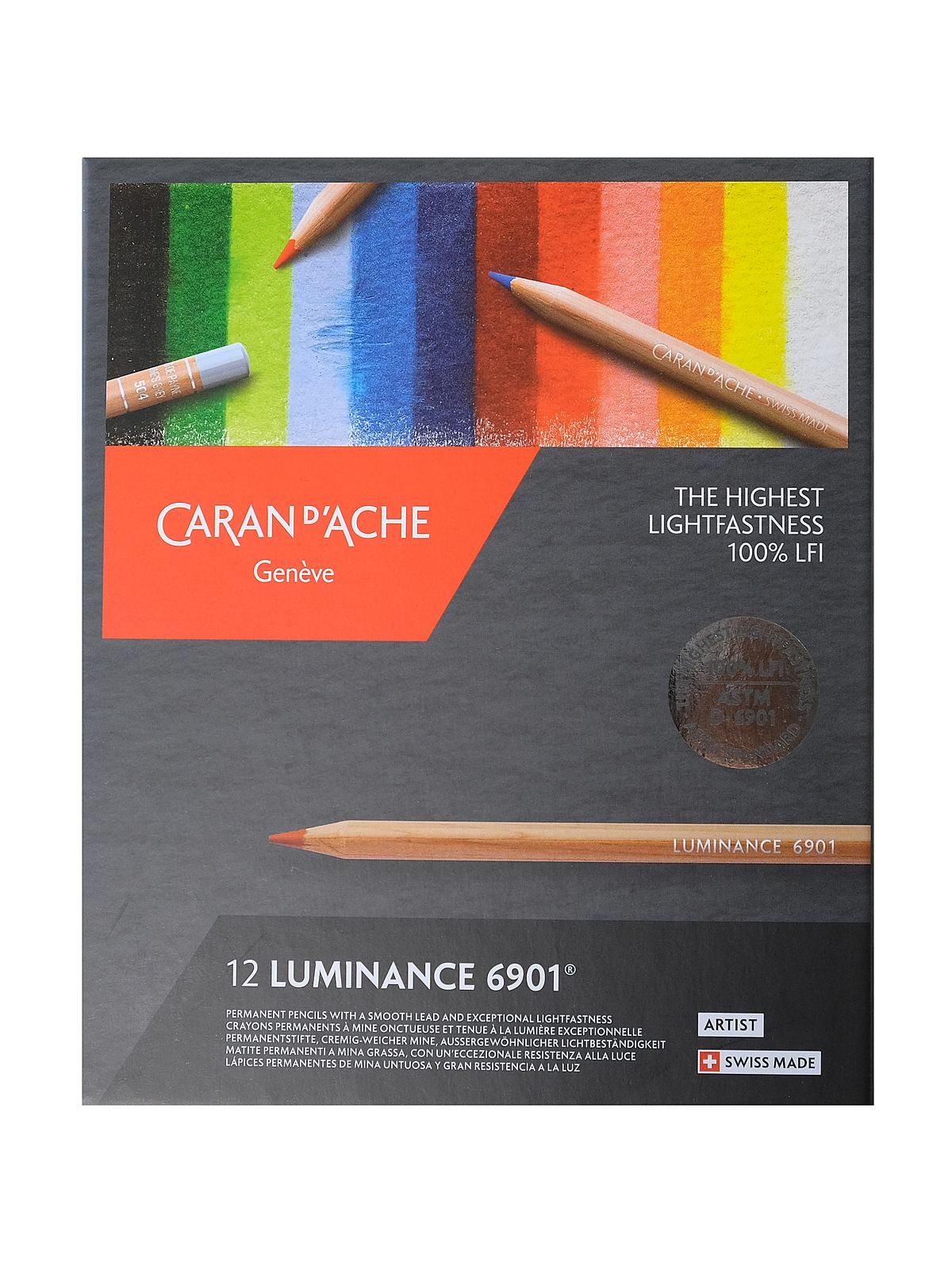 Luminance Colored Pencils Sets set of 12 Traditional Assortment
