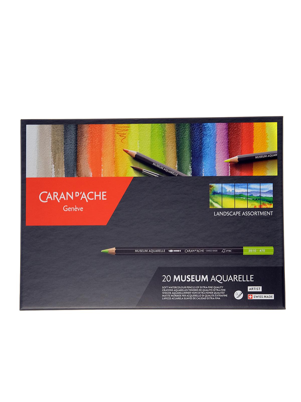 Museum Aquarelle Pencils Sets set of 20 landscape