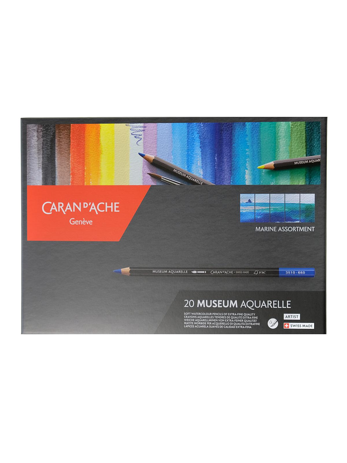 Museum Aquarelle Pencils Sets set of 20 marina