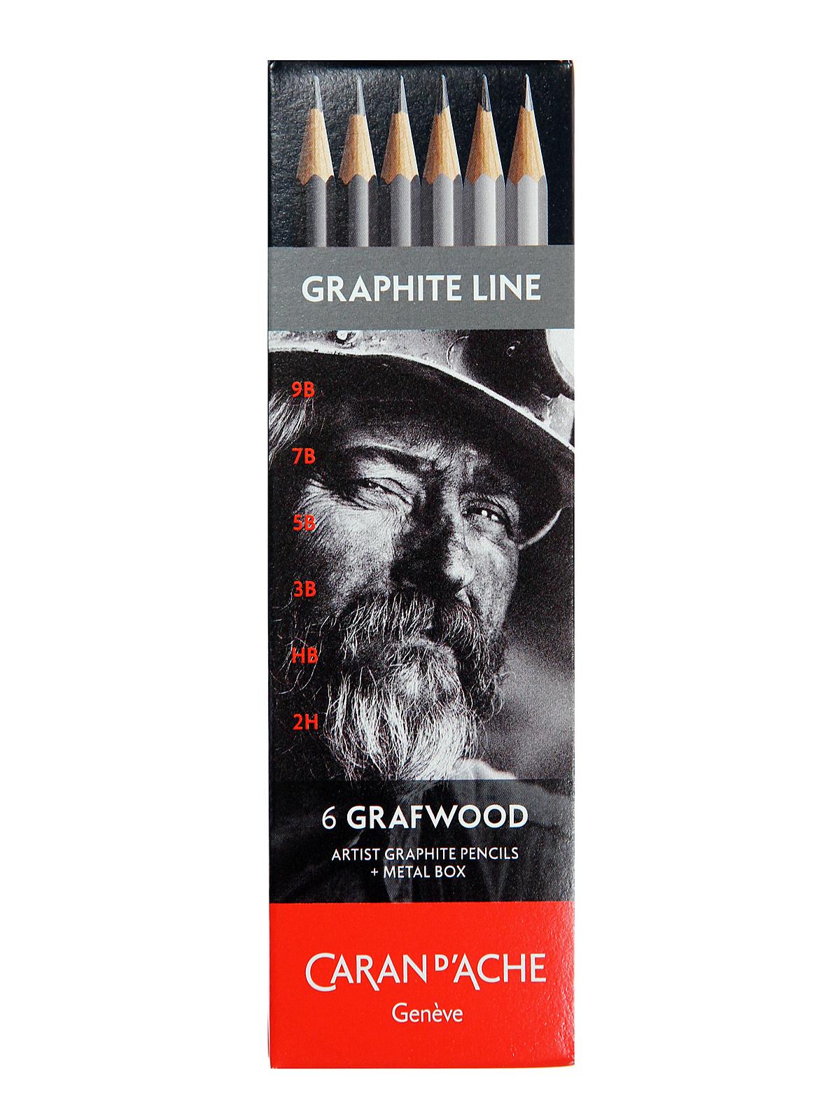 Graphite Line Pencil Sets assorted set of 6