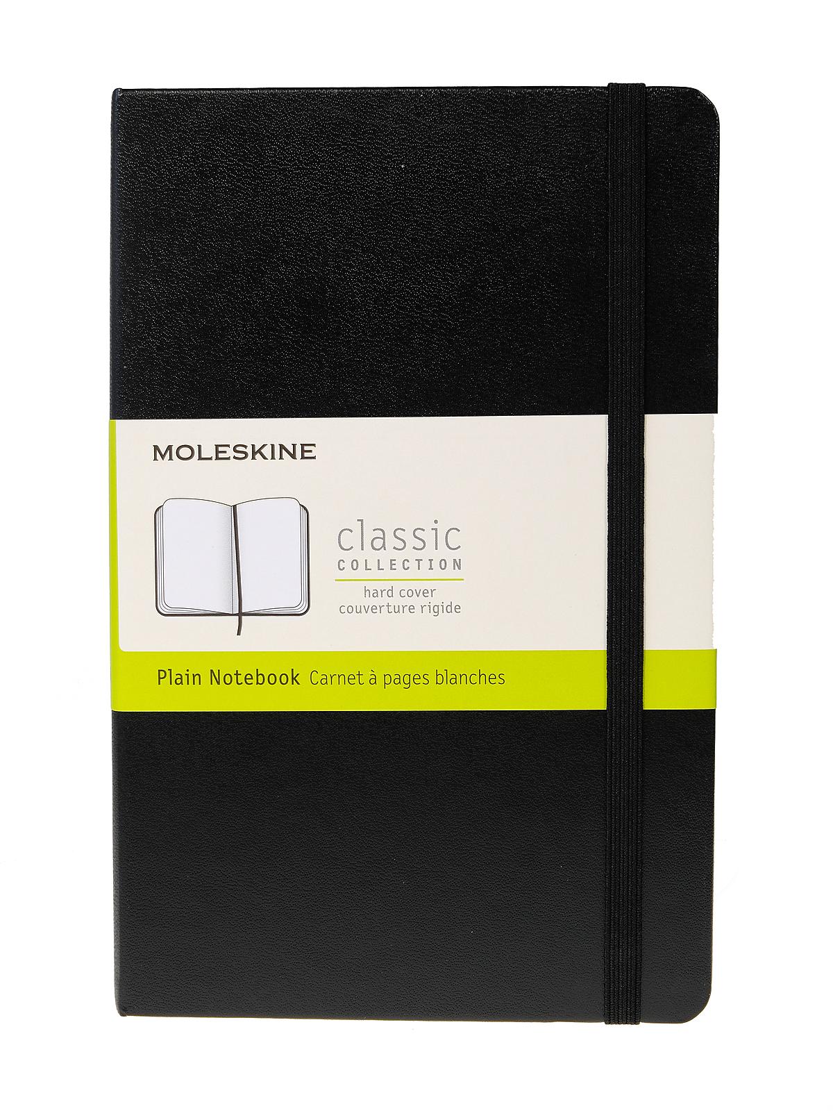 Classic Hard Cover Notebooks black 4 1 2 in. x 7 in. 208 pages, unlined