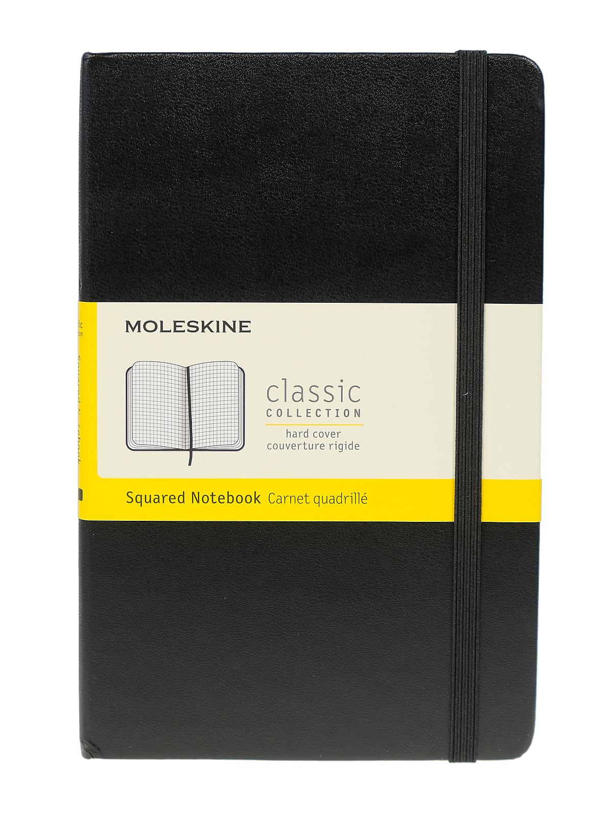 Classic Hard Cover Notebooks black 4 1 2 in. x 7 in. 208 pages, squared