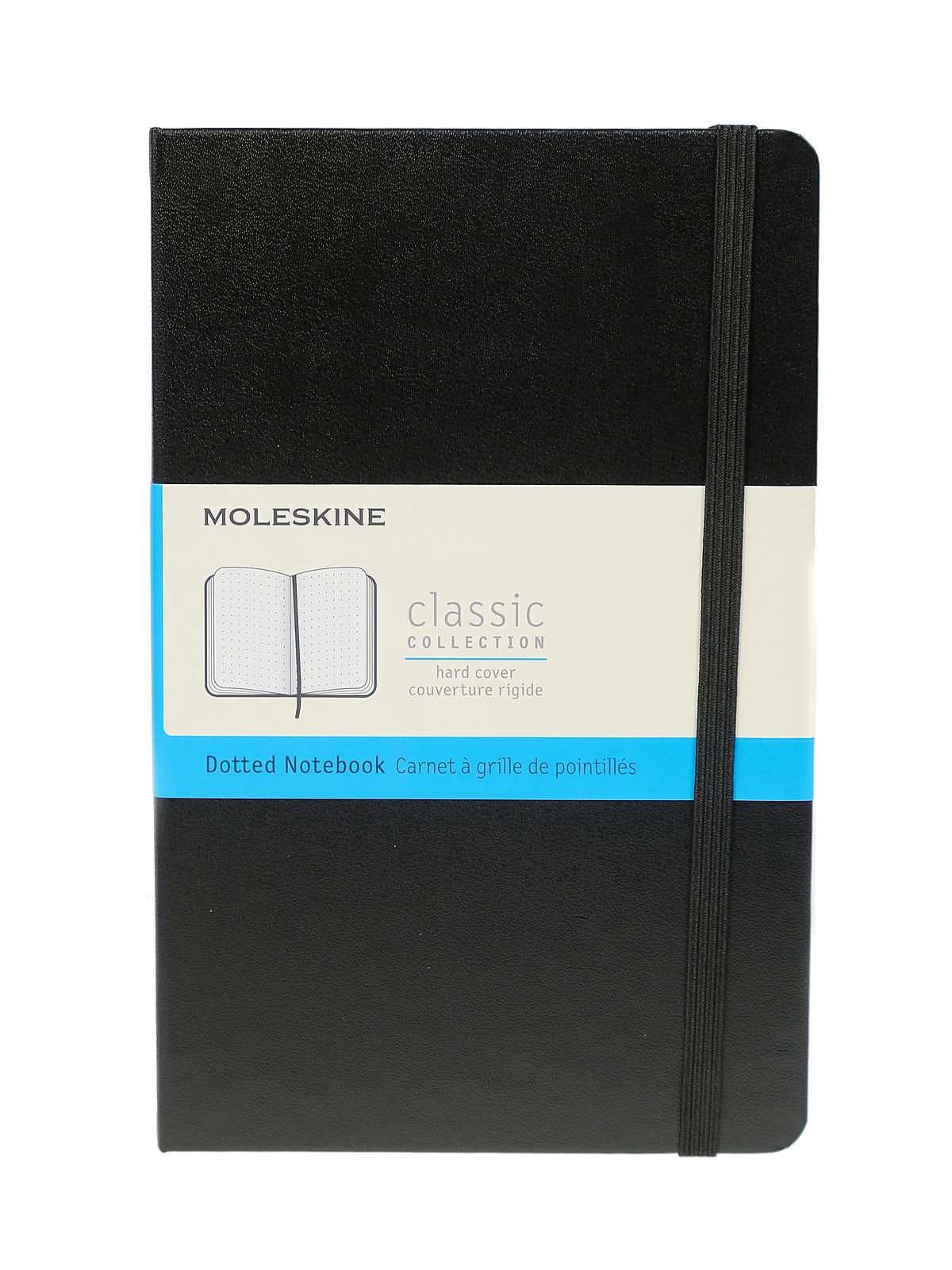 Classic Hard Cover Notebooks black 4 1 2 in. x 7 in. 208 pages, dotted