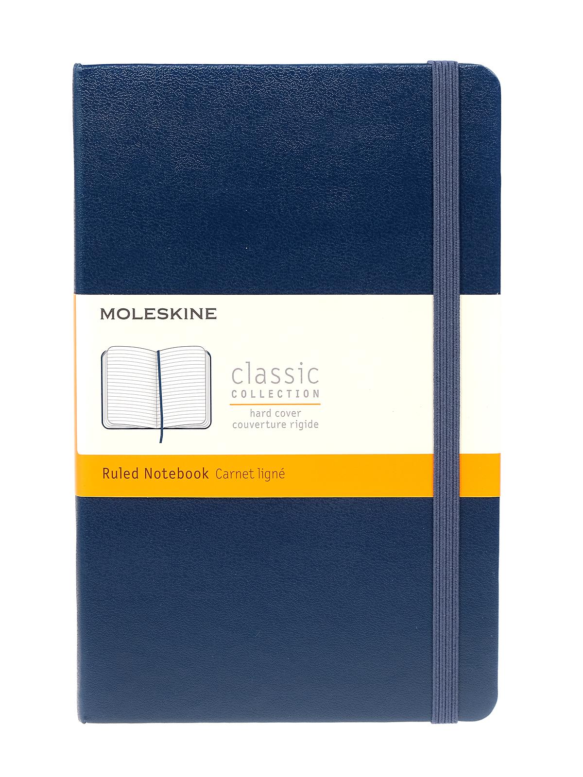 Classic Hard Cover Notebooks sapphire blue 4 1 2 in. x 7 in. 218 pages, lined