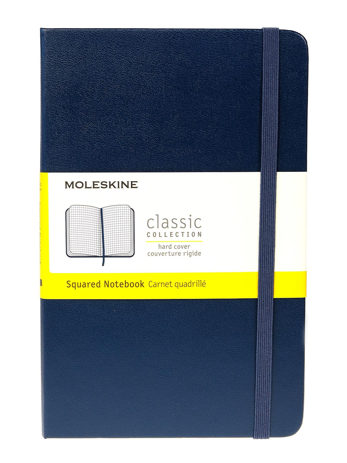 Classic Hard Cover Notebooks sapphire blue 4 1 2 in. x 7 in. 208 pages, squared