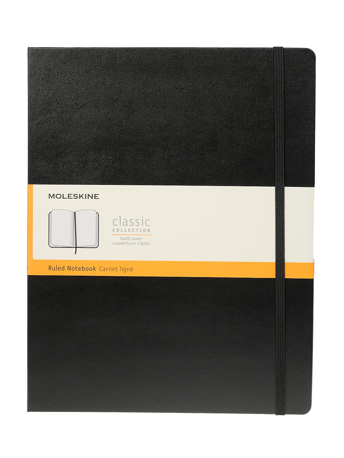 Classic Hard Cover Notebooks black 8 1 2 in. x 11 in. 192 pages, lined