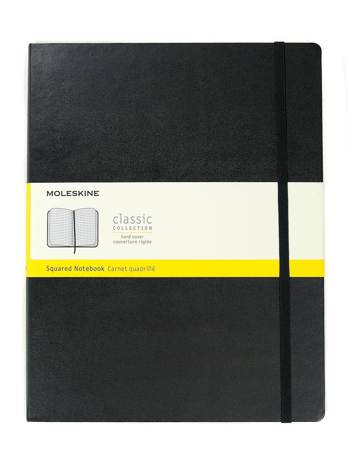 Classic Hard Cover Notebooks black 8 1 2 in. x 11 in. 192 pages, squared