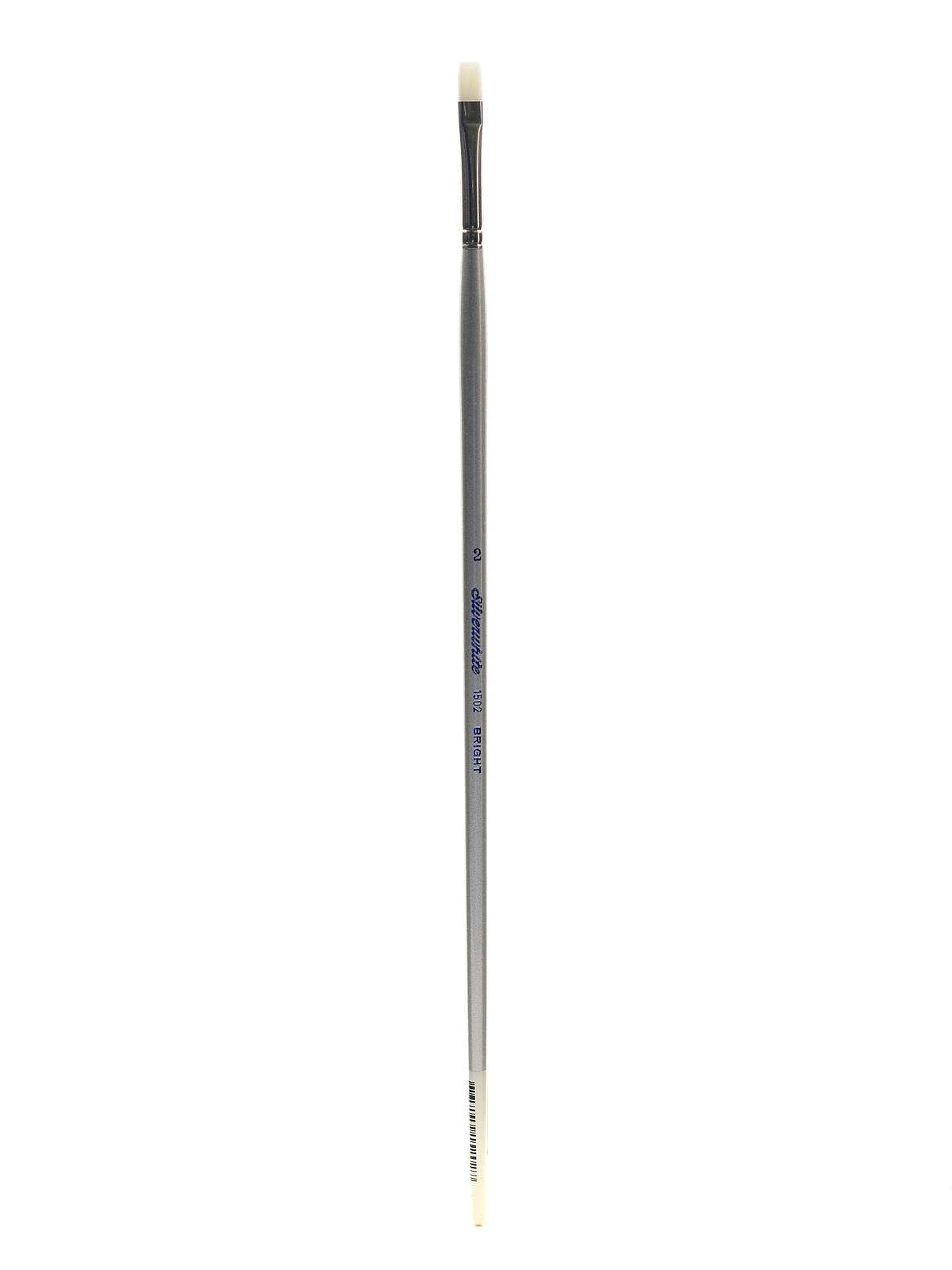 Silverwhite Series Synthetic Brushes Long Handle 2 bright