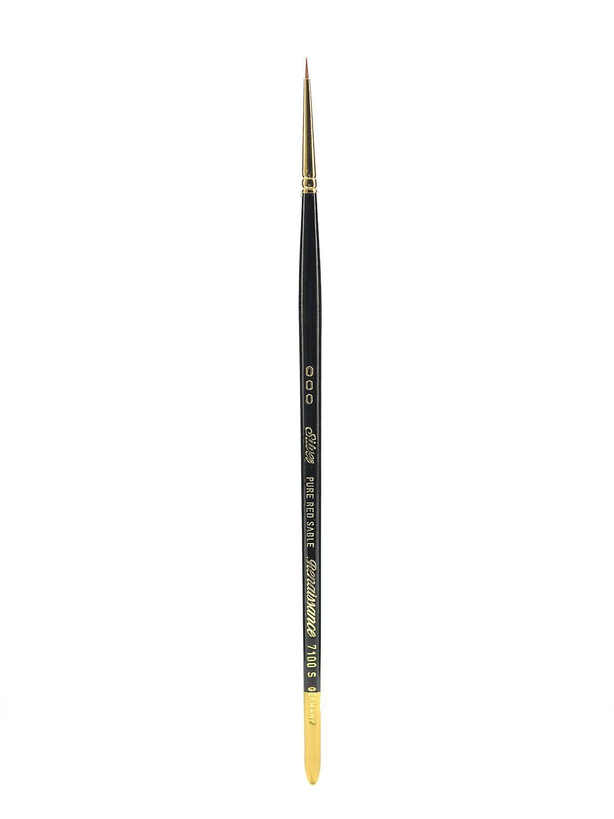 Renaissance Series Brushes Short Handle 3 0 round