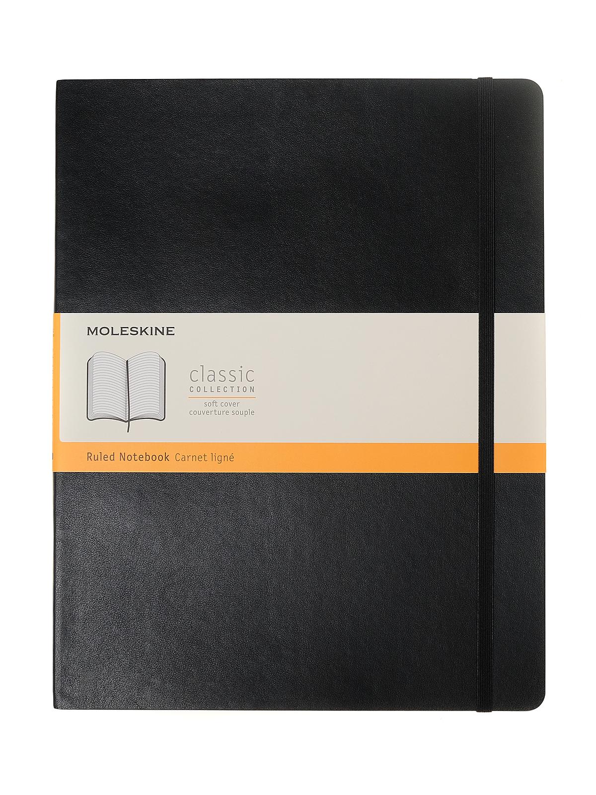 Classic Soft Cover Notebooks black 8 1 2 in. x 11 in. 192 pages, lined