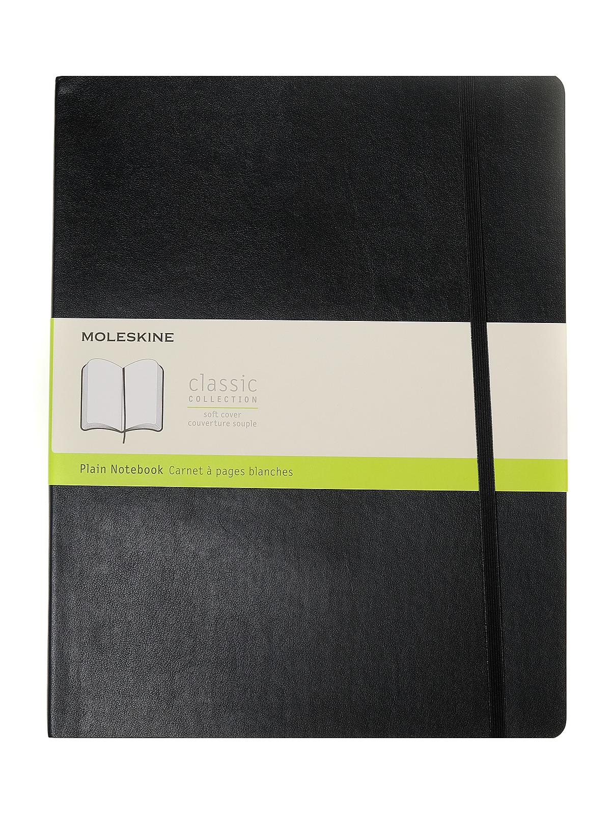 Classic Soft Cover Notebooks Black 8 1 2 In. X 11 In. 192 Pages, Unlined
