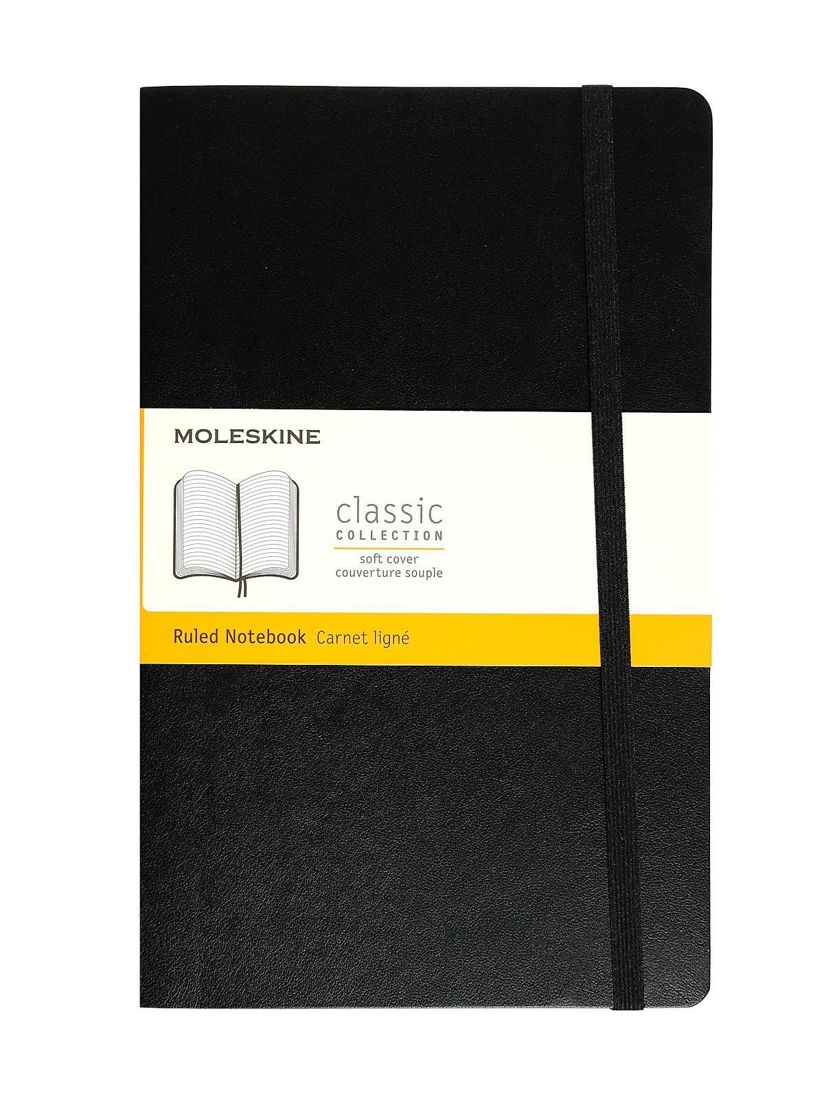 Classic Soft Cover Notebooks black 5 in. x 8 1 4 in. 400 pages, lined