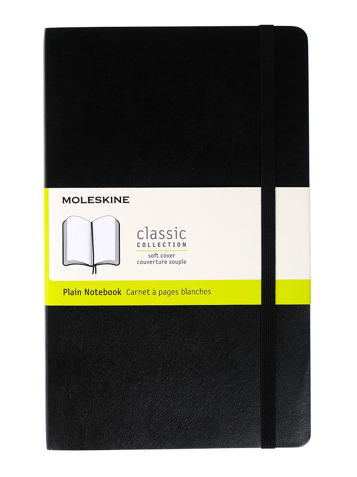 Classic Soft Cover Notebooks Black 5 In. X 8 1 4 In. 400 Pages, Unlined
