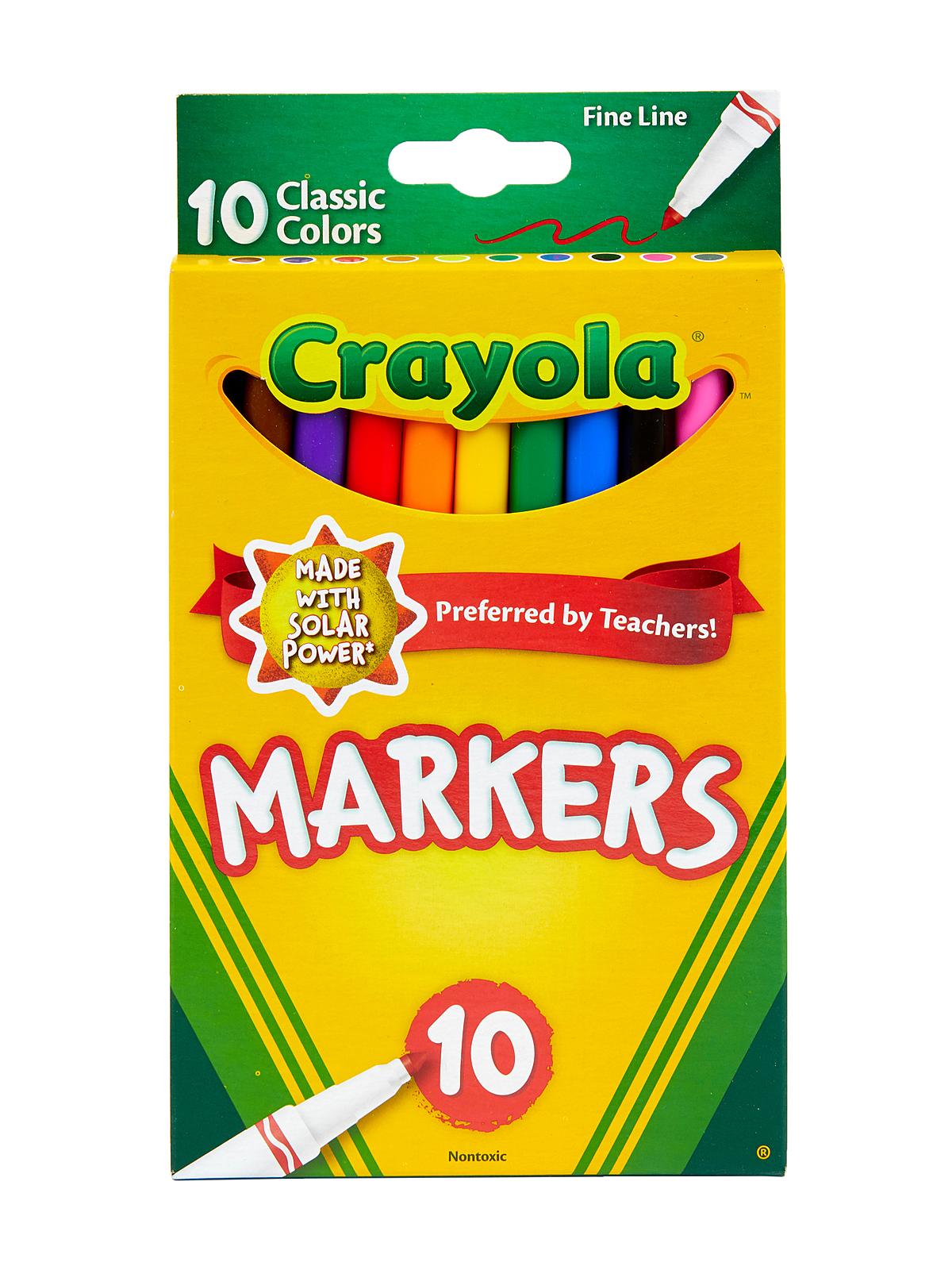 Classic Colors Marker Sets Fine Box Of 10