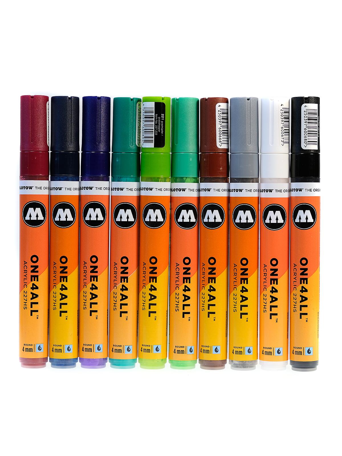 One4All Paint Marker Sets 4 mm Basic-2 227HS Series 10 colors