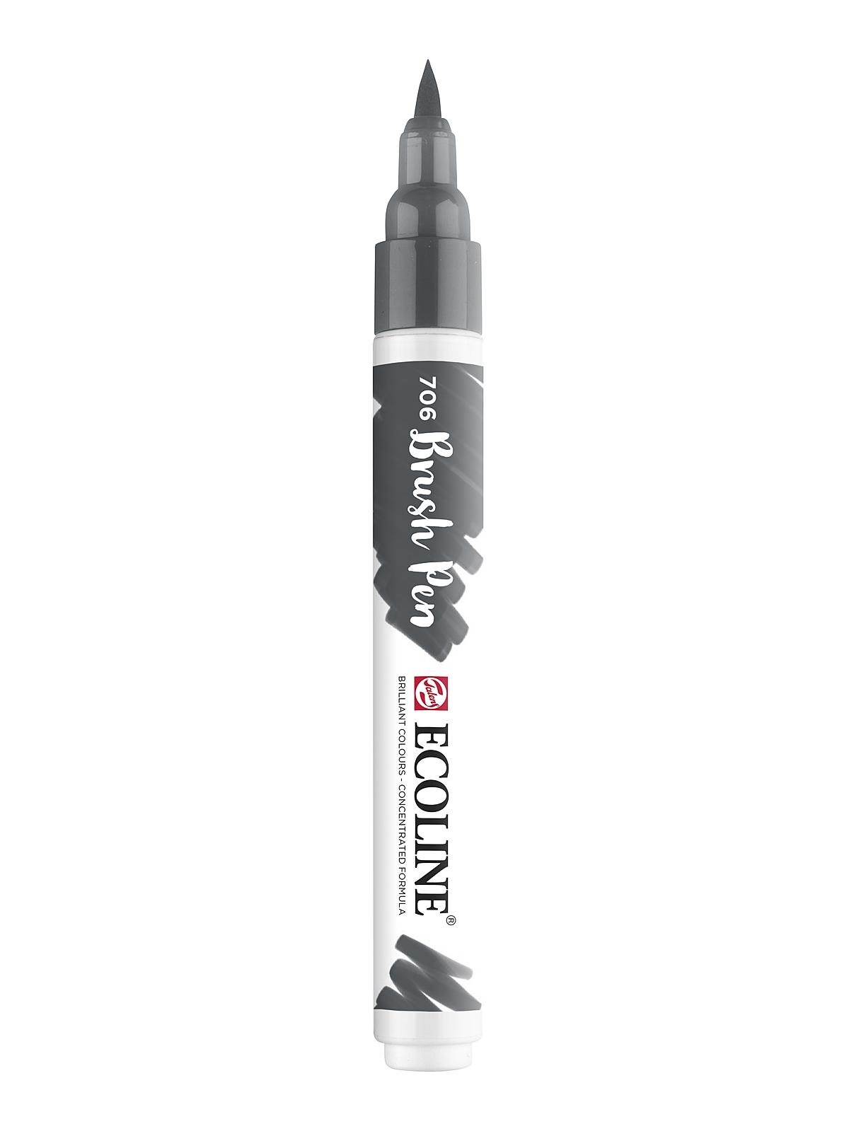Ecoline Watercolor Brushpens deep grey