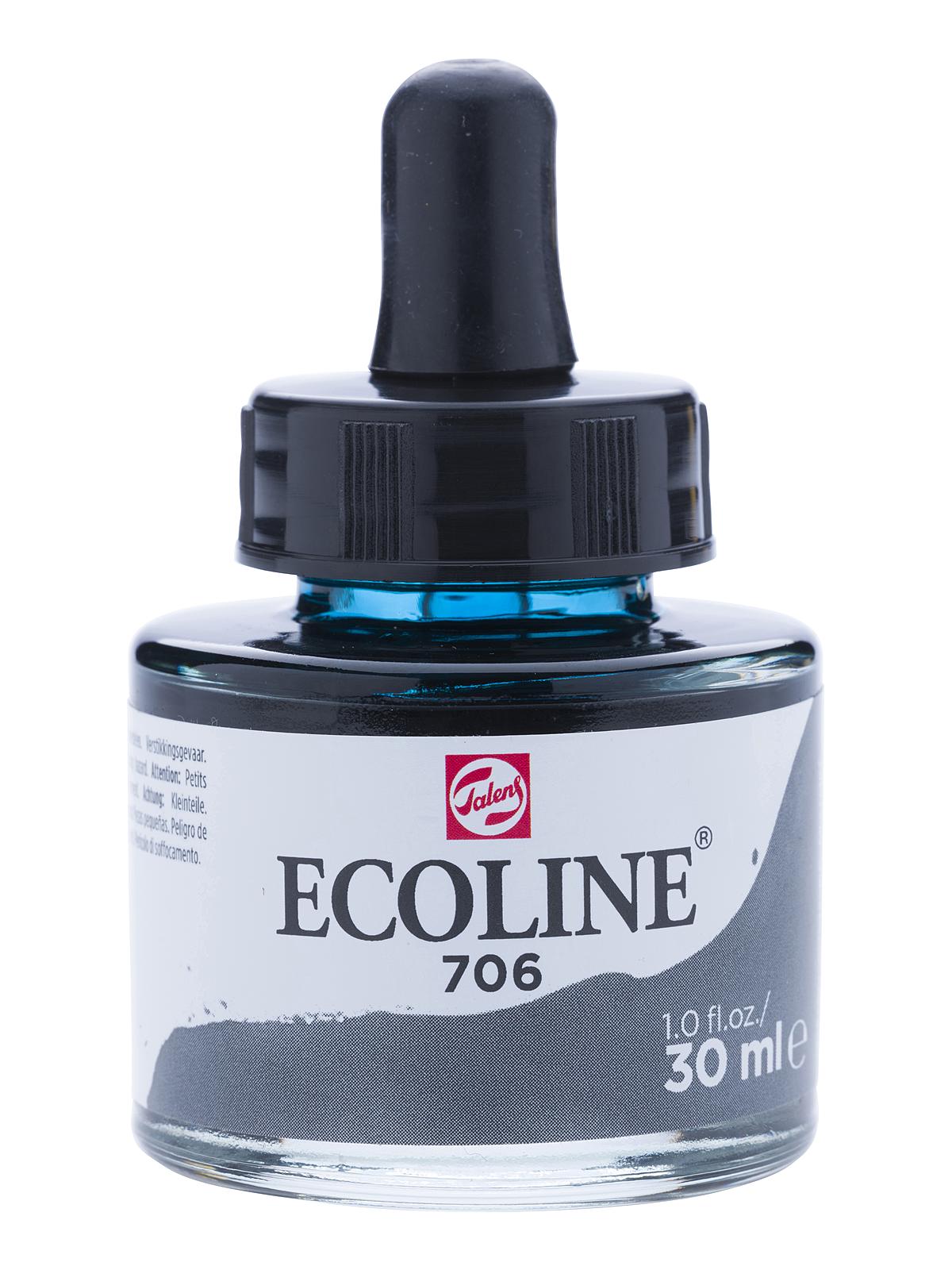 Ecoline Liquid Watercolor deep grey 30 ml