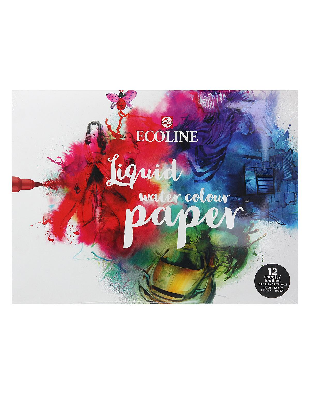 Ecoline Paper Pad 24 cm x 32 cm 290 g 12 sheets