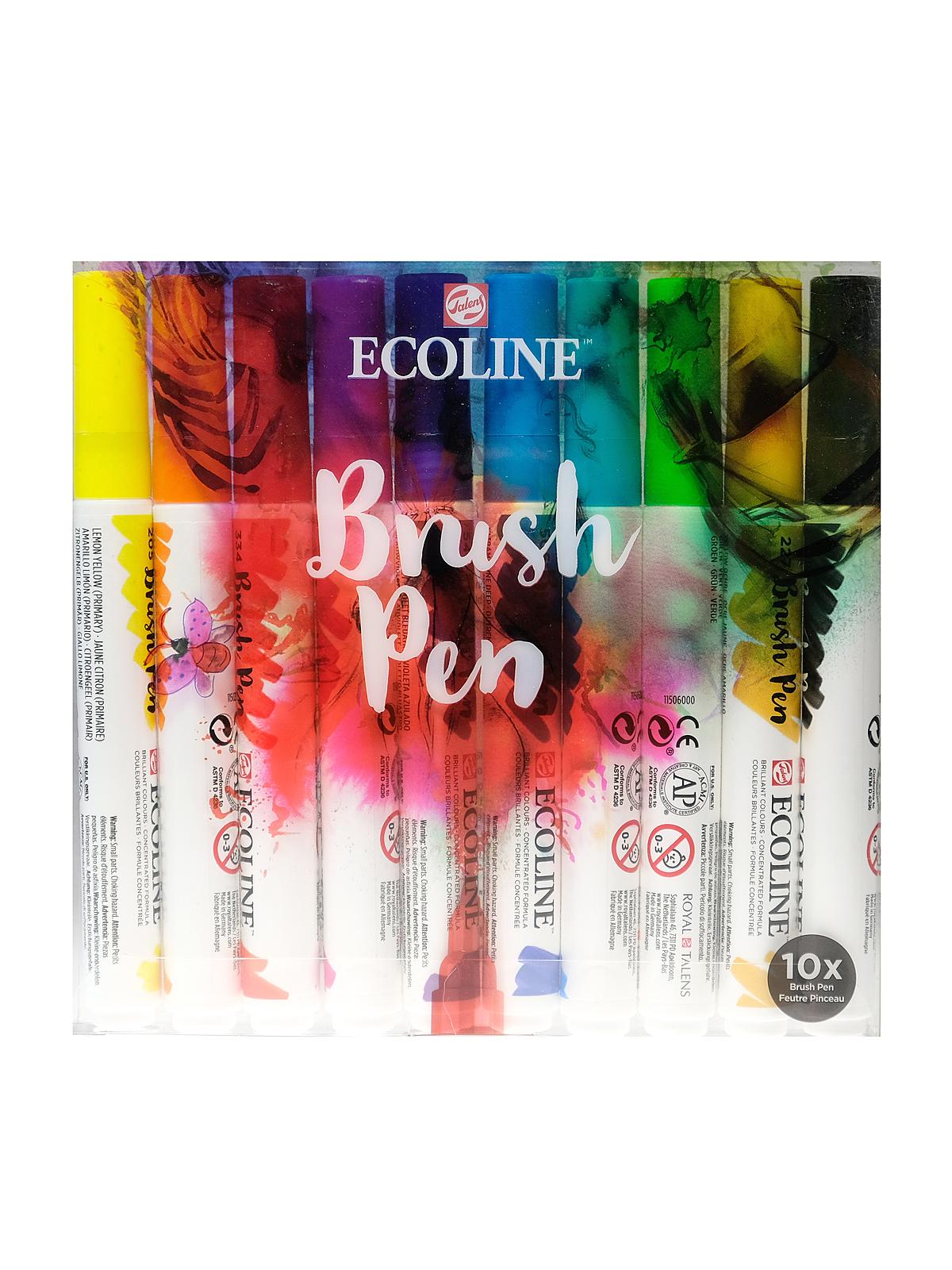 Ecoline Brush Pen Sets set of 10