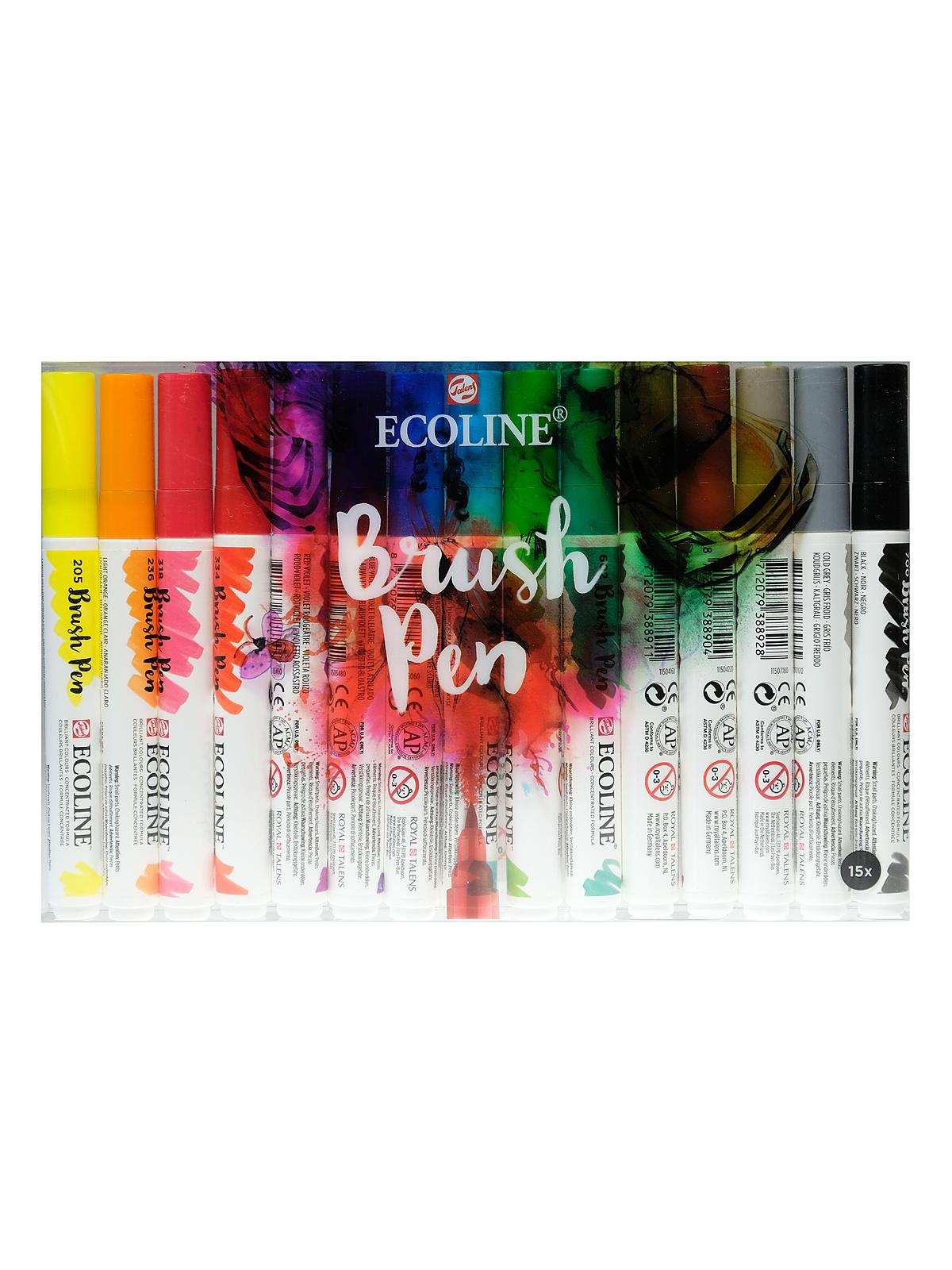 Ecoline Brush Pen Sets set of 15