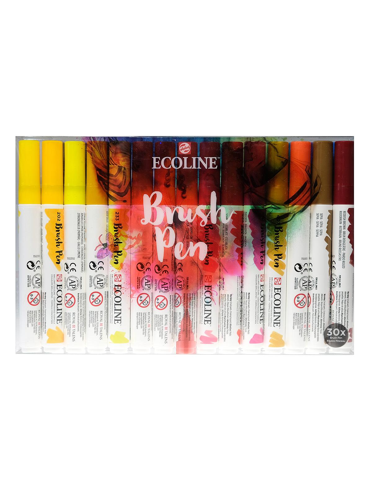 Ecoline Brush Pen Sets set of 30