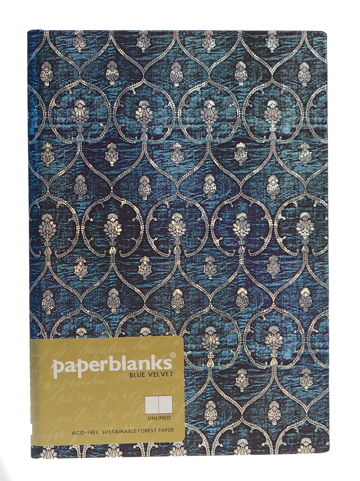 Blue Velvet Midi, 5 in. x 7 in. 144 pages, unlined