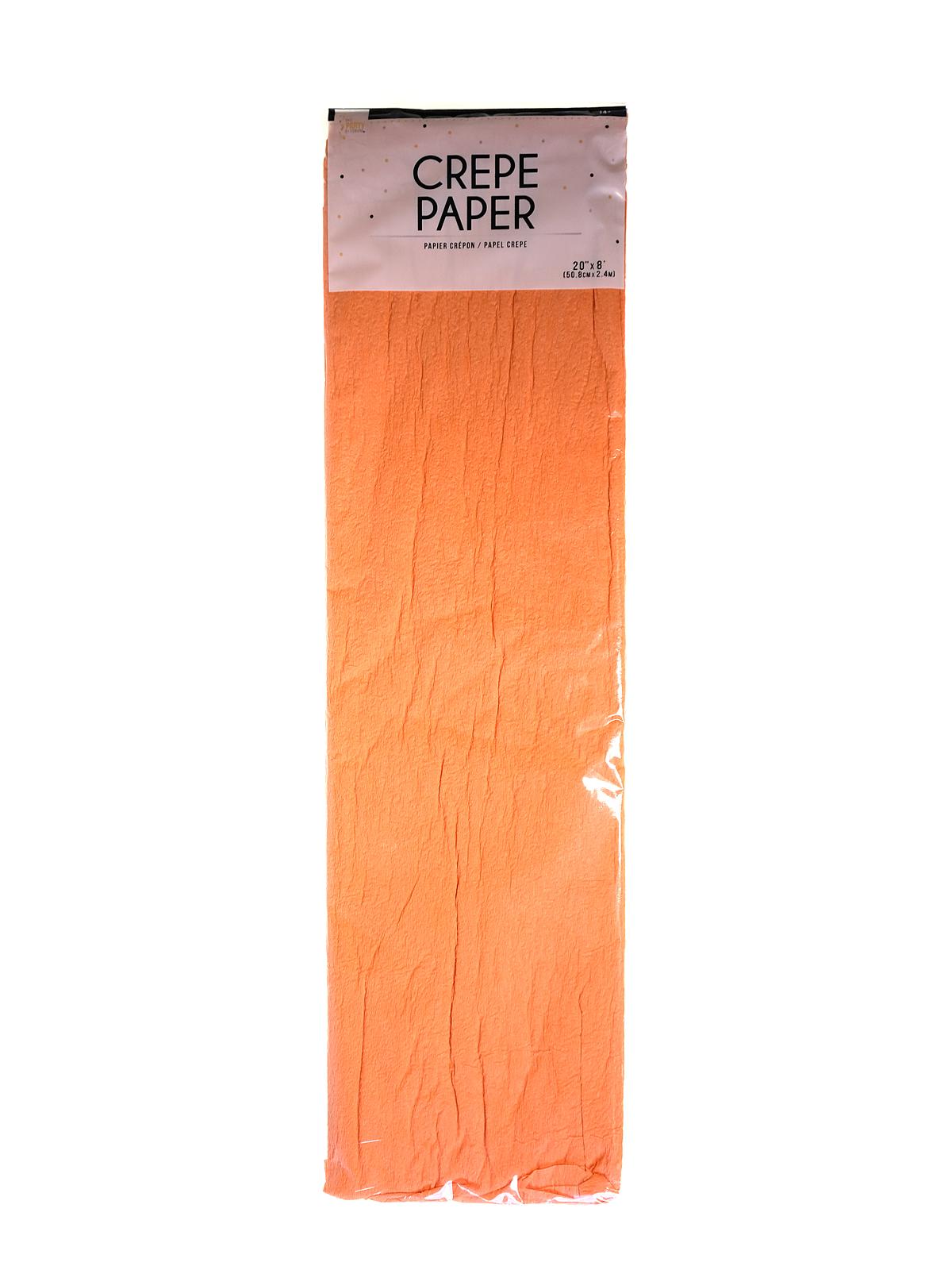 Crepe Paper Folds 20 in. x 8 ft. bright orange