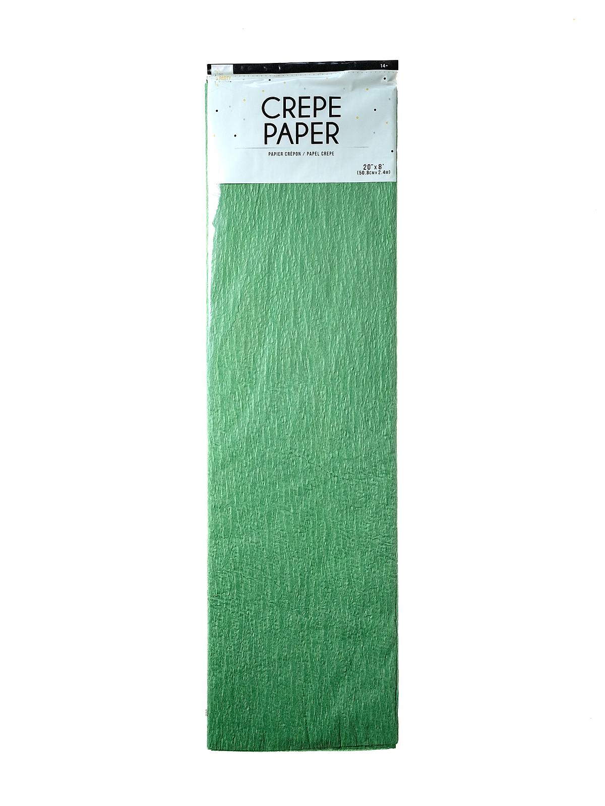 Crepe Paper Folds 20 in. x 8 ft. emerald green