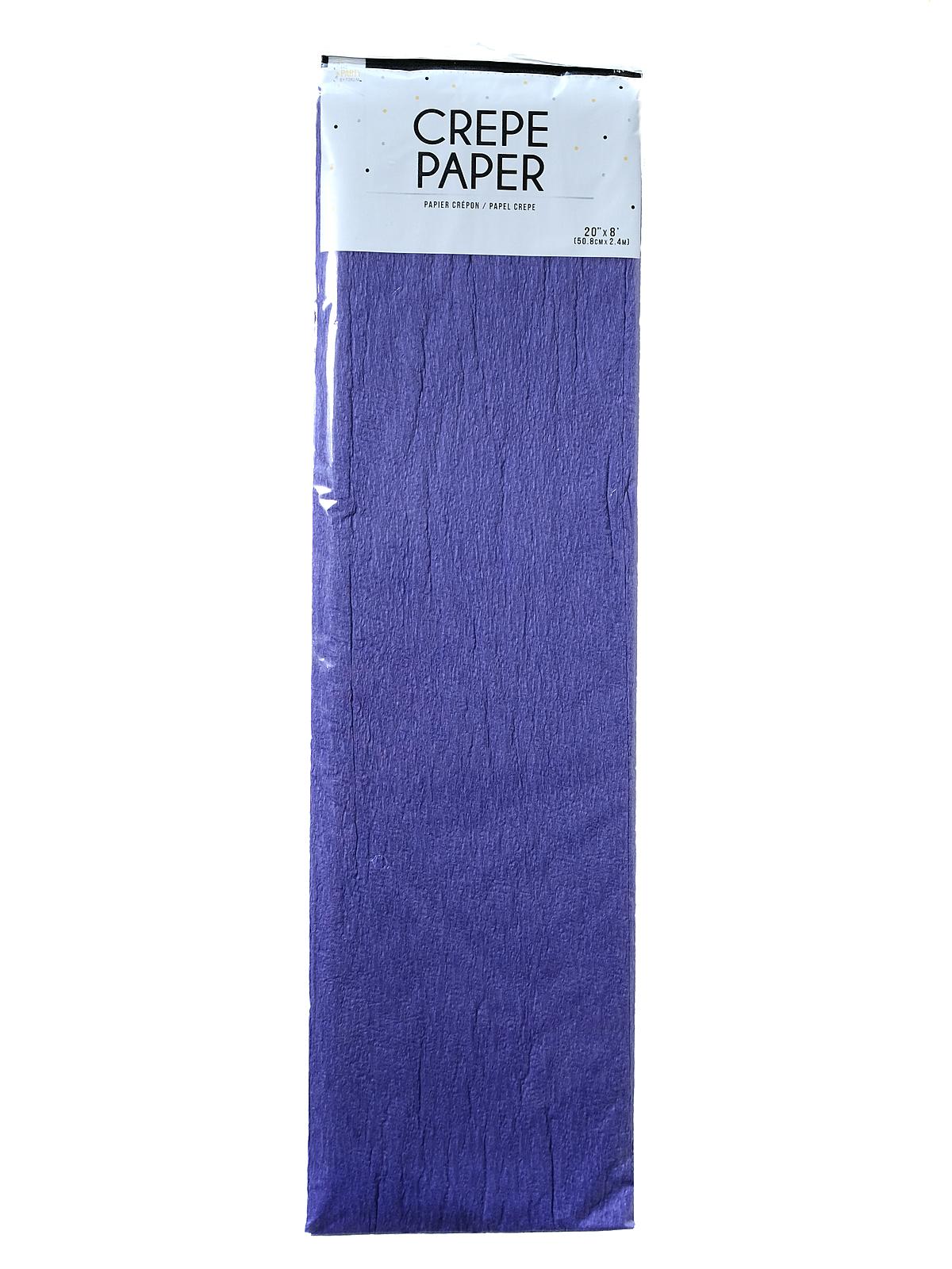 Crepe Paper Folds 20 in. x 8 ft. purple