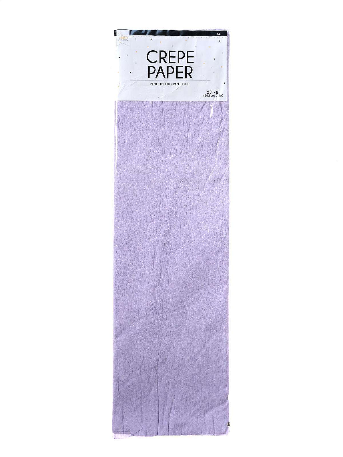 Crepe Paper Folds 20 in. x 8 ft. lavender