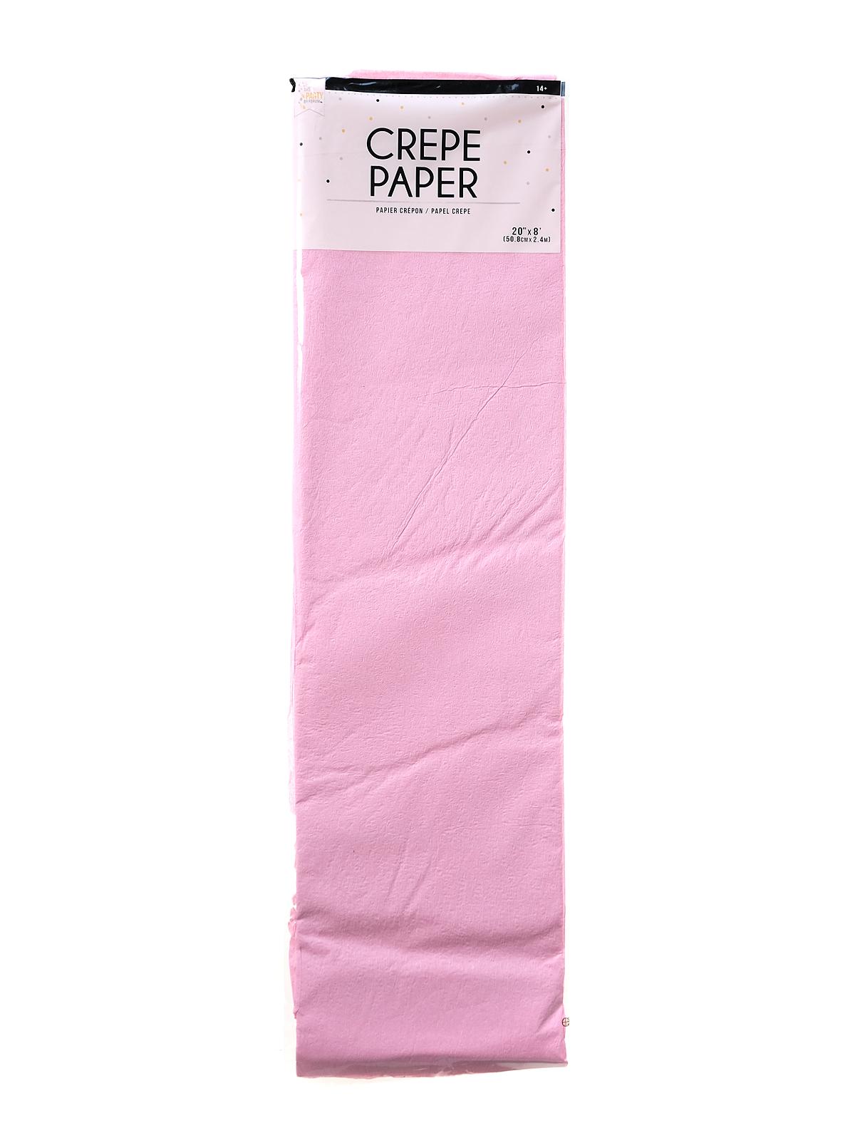 Crepe Paper Folds 20 in. x 8 ft. pink
