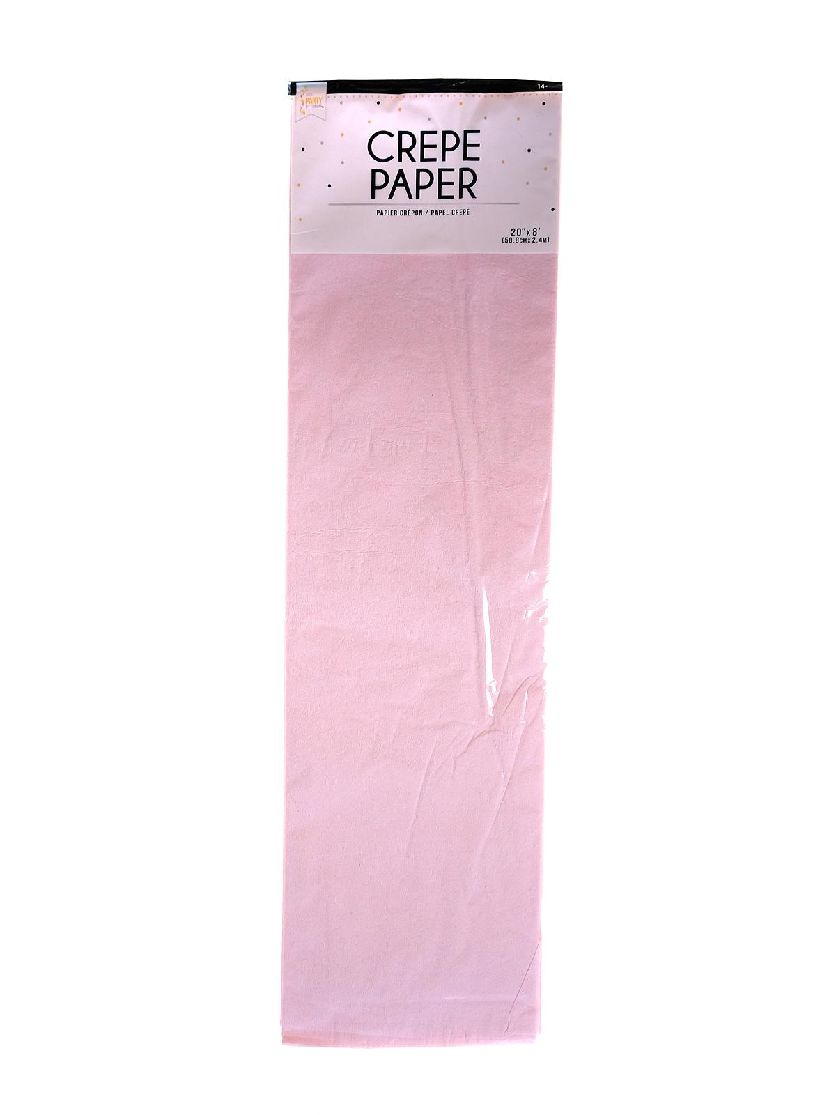Crepe Paper Folds 20 in. x 8 ft. baby pink