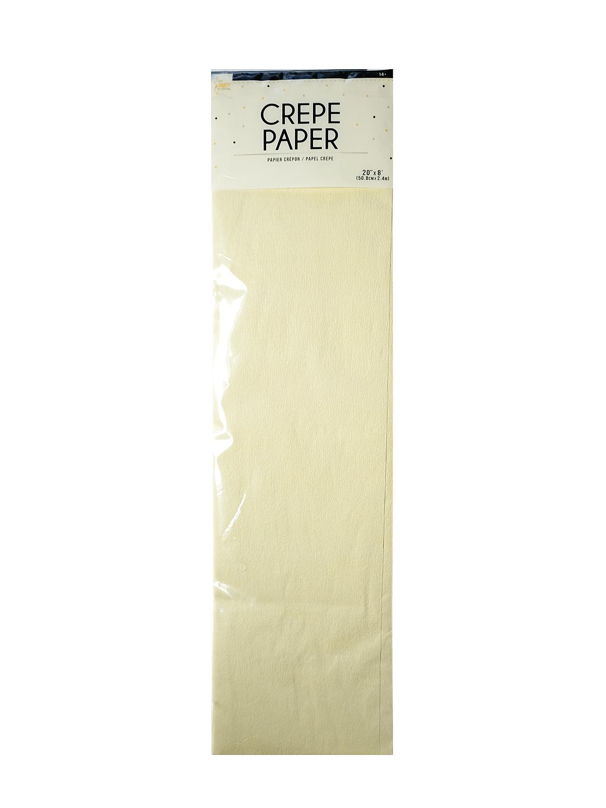 Crepe Paper Folds 20 in. x 8 ft. ivory